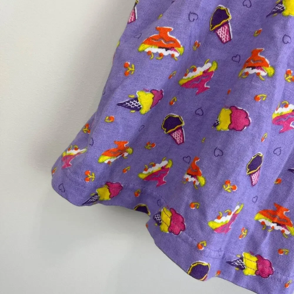 Vintage Small Steps Purple Ice Cream Tank Top 24 Months